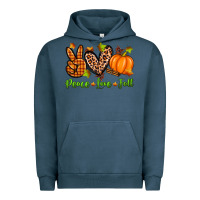 Pigment Midnight Navy peace love fall Urban Hoodie - Zillion Design Studio