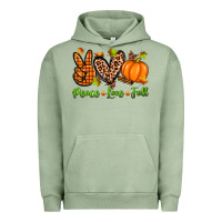 Pigment Oil Green peace love fall Urban Hoodie - Zillion Design Studio