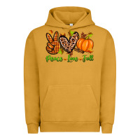 Pigment Peanut Butter peace love fall Urban Hoodie - Zillion Design Studio