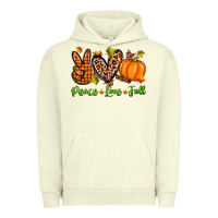 Pigment Pistachio peace love fall Urban Hoodie - Zillion Design Studio