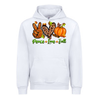 White peace love fall Urban Hoodie - Zillion Design Studio