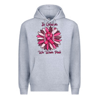 Heather Grey in october we wear pink sunflower Premium Hoodie - RanaPortraitStore