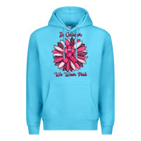 Ocean Blue in october we wear pink sunflower Premium Hoodie - RanaPortraitStore