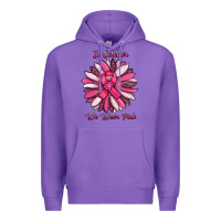 Purple in october we wear pink sunflower Premium Hoodie - RanaPortraitStore