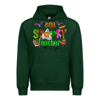Forest Green one spooky teacher Urban Hoodie - Zillion Design Studio
