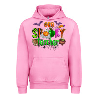 Fuchsia Pink one spooky teacher Urban Hoodie - Zillion Design Studio