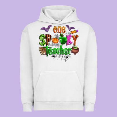 One Spooky Teacher Urban Hoodie Designed By Zillion Design Studio
