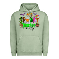Pigment Oil Green one spooky teacher Urban Hoodie - Zillion Design Studio