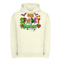 Pigment Pistachio one spooky teacher Urban Hoodie - Zillion Design Studio