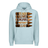 Blue Mist teach love inspire motivate lead Premium Hoodie - Zillion Design Studio