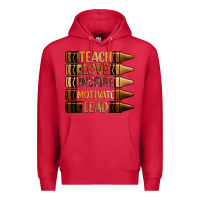 Cardinal teach love inspire motivate lead Premium Hoodie - Zillion Design Studio