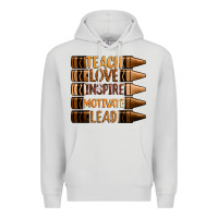 Dove Grey teach love inspire motivate lead Premium Hoodie - Zillion Design Studio