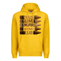 Lemon teach love inspire motivate lead Premium Hoodie - Zillion Design Studio