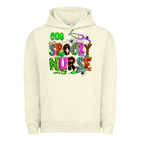 Pigment Pistachio one spooky nurse Urban Hoodie - Zillion Design Studio