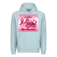 Blue Mist in october we wear pink pumpkin Premium Hoodie - RanaPortraitStore