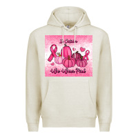 Oatmeal Heather in october we wear pink pumpkin Premium Hoodie - RanaPortraitStore