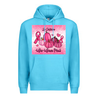 Ocean Blue in october we wear pink pumpkin Premium Hoodie - RanaPortraitStore