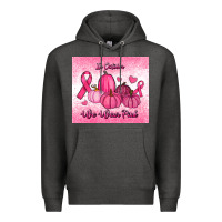Charcoal Heather in october we wear pink pumpkin Premium Hoodie - RanaPortraitStore