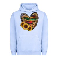 Pigment Grape Ice western sunflowers heart Urban Hoodie - RanaPortraitStore