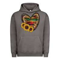 Pigment Tornado western sunflowers heart Urban Hoodie - RanaPortraitStore