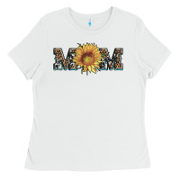 White sunflower mom mothers day Ladies Tee - Artiststas
