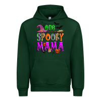 Forest Green one spooky mama Urban Hoodie - Zillion Design Studio