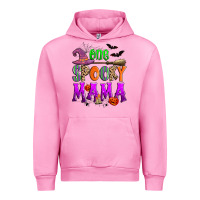 Fuchsia Pink one spooky mama Urban Hoodie - Zillion Design Studio