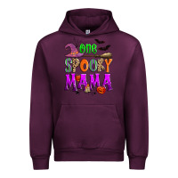 Mauve Wine one spooky mama Urban Hoodie - Zillion Design Studio