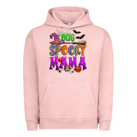 Pigment Salmon one spooky mama Urban Hoodie - Zillion Design Studio