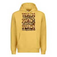 Antique Gold teach compassion teach kindness teach confidence Premium Hoodie - Zillion Design Studio