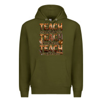 Army Green teach compassion teach kindness teach confidence Premium Hoodie - Zillion Design Studio
