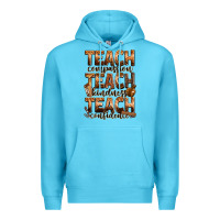 Ocean Blue teach compassion teach kindness teach confidence Premium Hoodie - Zillion Design Studio