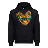 Black thankful pumpkin heart Urban Hoodie - RanaPortraitStore