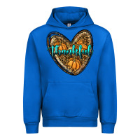 Cobalt thankful pumpkin heart Urban Hoodie - RanaPortraitStore
