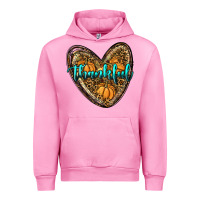 Fuchsia Pink thankful pumpkin heart Urban Hoodie - RanaPortraitStore