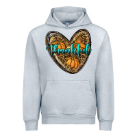 Heather Grey thankful pumpkin heart Urban Hoodie - RanaPortraitStore