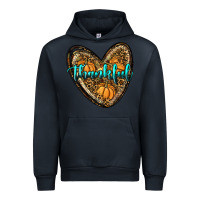 Navy thankful pumpkin heart Urban Hoodie - RanaPortraitStore