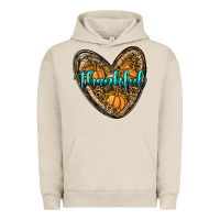 Pigment French Oak thankful pumpkin heart Urban Hoodie - RanaPortraitStore