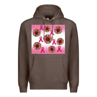 Coffee breast cancer awareness sunflower Premium Hoodie - RanaPortraitStore