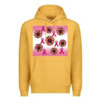 Mustard breast cancer awareness sunflower Premium Hoodie - RanaPortraitStore