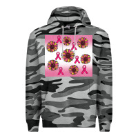 Slate Camo breast cancer awareness sunflower Premium Hoodie - RanaPortraitStore