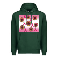 Sports Green breast cancer awareness sunflower Premium Hoodie - RanaPortraitStore