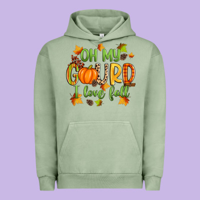 Oh My Gourd I Love Fall Urban Hoodie Designed By Zillion Design Studio