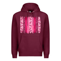 Burgundy breast aweraness brushstrokes Premium Hoodie - RanaPortraitStore