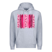 Heather Grey breast aweraness brushstrokes Premium Hoodie - RanaPortraitStore