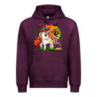 Mauve Wine halloween unicorn Urban Hoodie - Zillion Design Studio