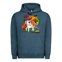 Pigment Midnight Navy halloween unicorn Urban Hoodie - Zillion Design Studio