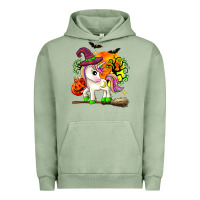 Pigment Oil Green halloween unicorn Urban Hoodie - Zillion Design Studio