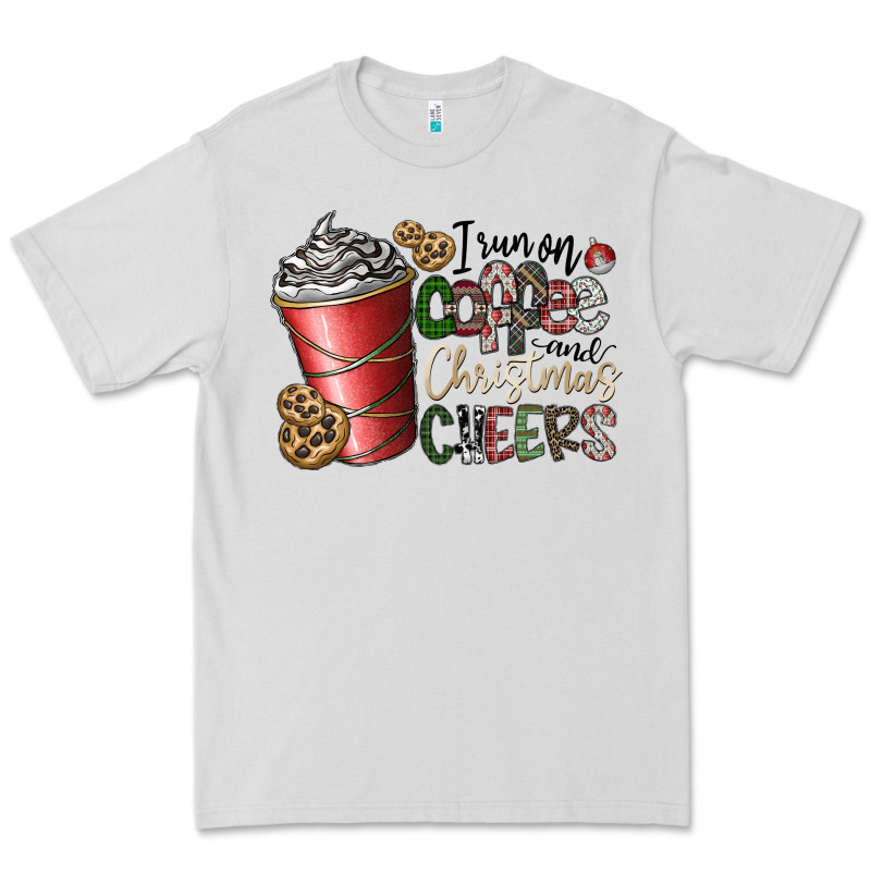 I Run On Coffee And Christmas Cheers Premium Tee by CowhideDigitalArt | Teevron