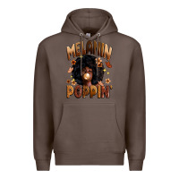 Coffee melanin poppin Premium Hoodie - Zillion Design Studio